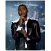 Collar Less Rock Hall Usher Leather Jacket